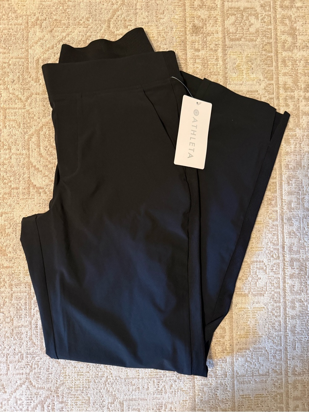 Athleta Black High-Rise Performance Leggings, wearable as work pants